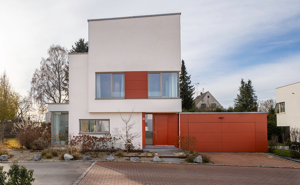Außenperspektive Garten Einfamilienhaus in Pfaffenhofen