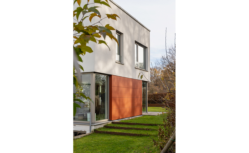 Außenperspektive Garten Einfamilienhaus in Pfaffenhofen